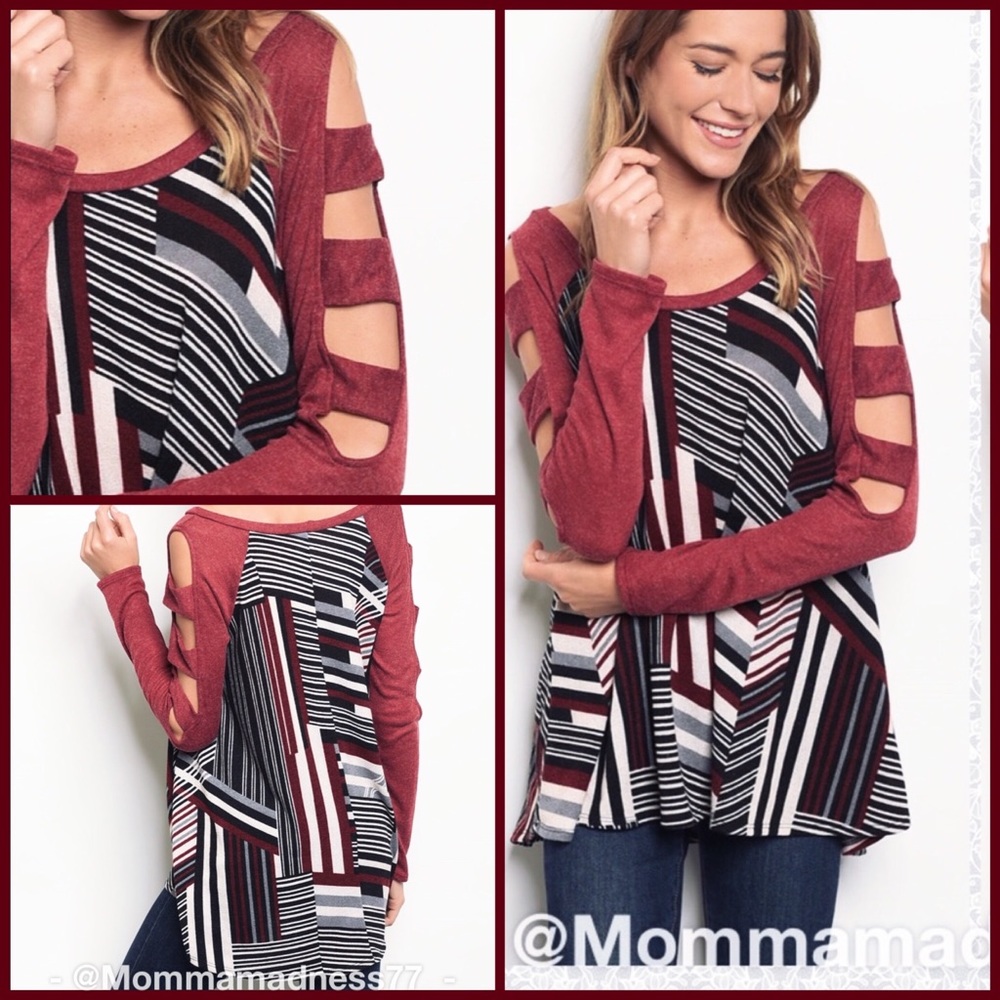 🌷3/$20 5🌟 Open Cut-out Long Sleeve - Picture 1 of 3